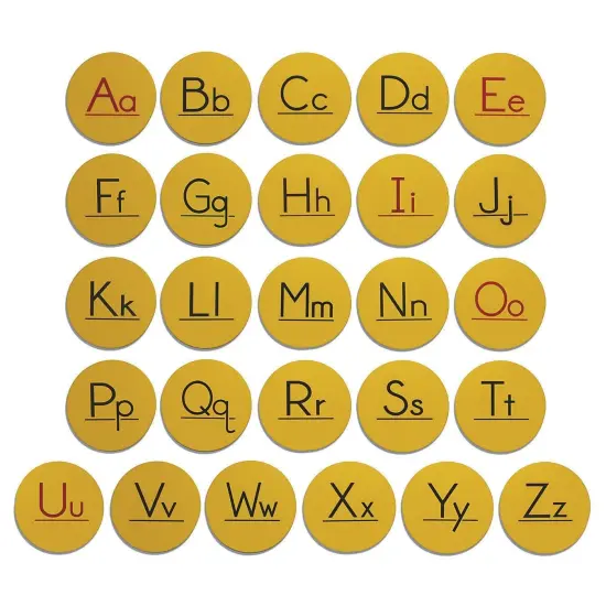 Alphabet Spot Marker Set, 5" (Set of 26) {1}