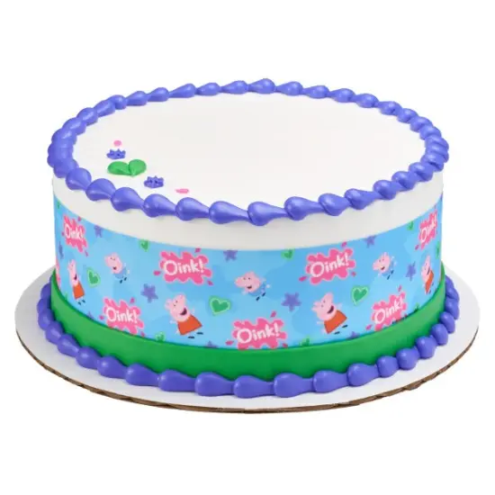 Peppa Pig&trade; Peppa and George Edible Cake Topper Image Strips {1}