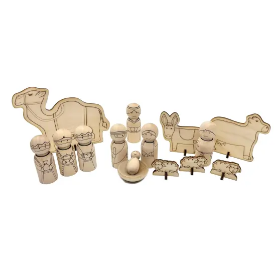 Christmas Nativity Peg Doll Set by Pegsies&trade; {1}