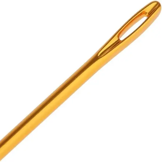 3 Pieces Aluminum Tunisian Afghan Crochet Hook Knit Needle Hand Weaving Knitting Tool DIY {6}