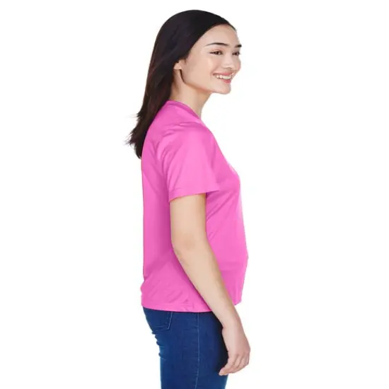 Team&reg; Ladies Zone Performance V-Neck Short Sleeve T-Shirt Sport Dark Navy {6}