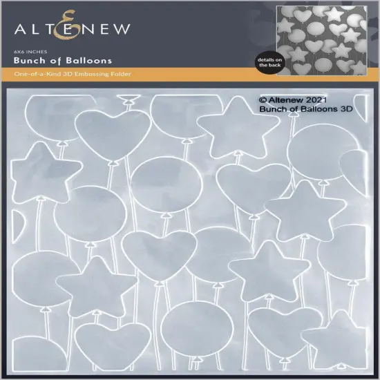 Bunch of Balloons 3D Embossing Folder {1}