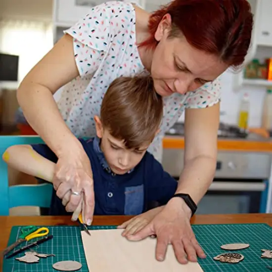 8 Pieces Basswood Sheets for Crafts, Craft Wood Board for House Aircraft Ship Boat Arts and Crafts, School Projects, Wooden DIY Ornaments (12 x 8 x 1/16inch) {3}