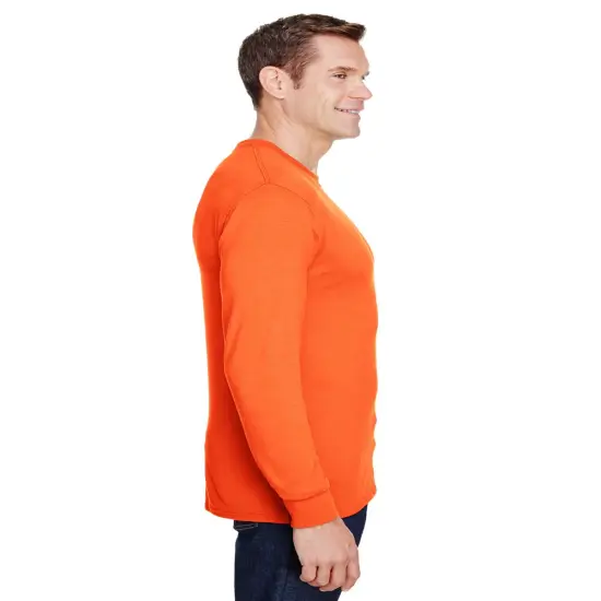 D & S BLANKS&reg; Polymesh Crew Neck Orange {5}