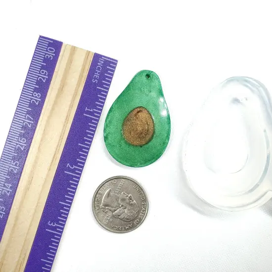 Avocado/Aguacate Dangle Earring Mold(C1) {3}