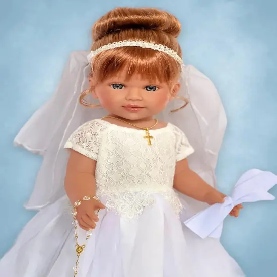 Allegra Communion Gown with Accessories For 18 Inch Dolls- Doll Clothes {2}