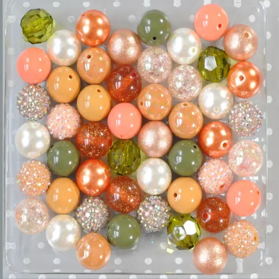 20mm Woodland Fairy acrylic bubblegum bead mix {2}
