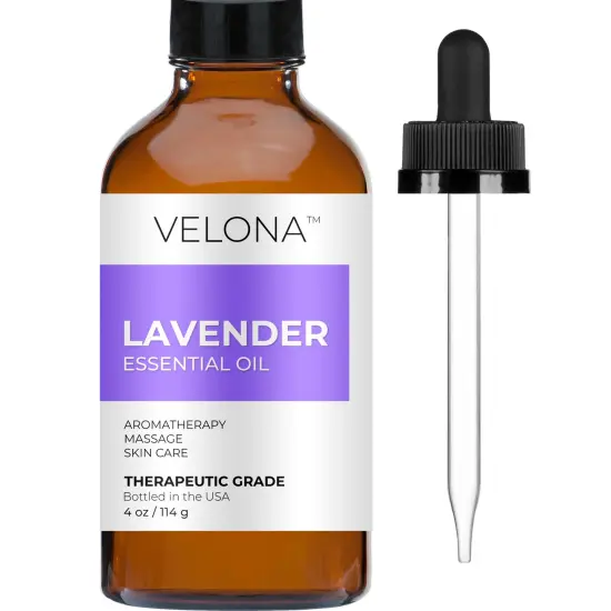Lavender Essential Oil by Velona - 4 oz | Therapeutic Grade for Aromatherapy Diffuser {1}