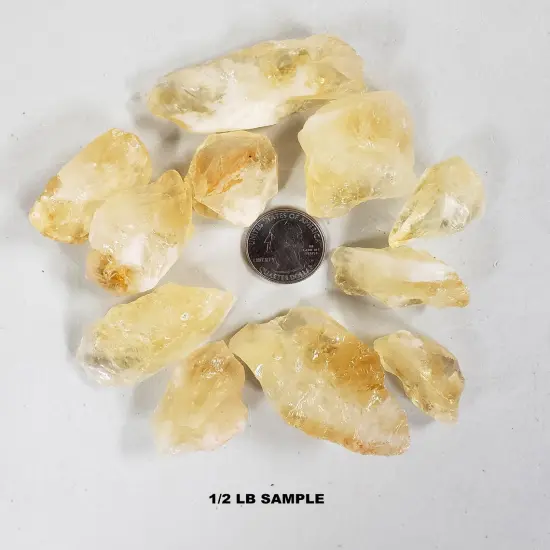 Citrine Crystals - Rough Stones Bulk {4}