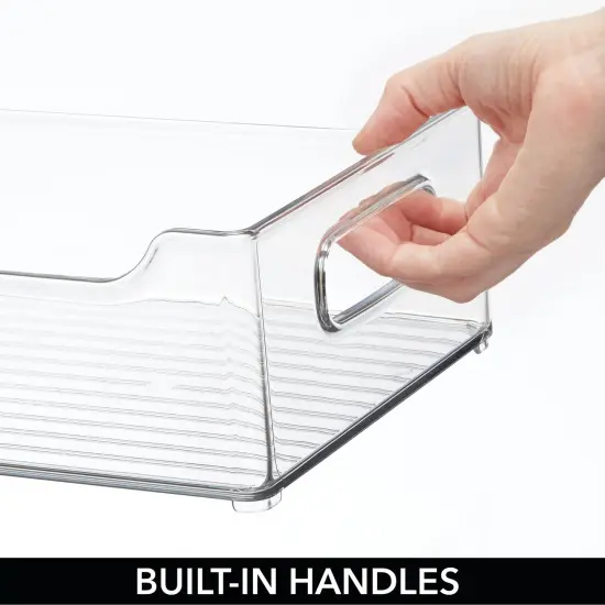 mDesign Stacking Plastic Storage Organizer Bin for Kids Supplies {3}