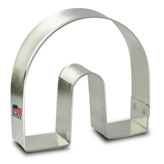 CookieCutter.com Cookie Cutters Rainbow Horse Shoe Cookie Cutter 3 in, Tin Plate Steel, Handmade in USA {1}