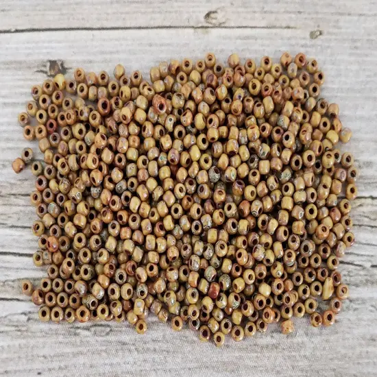 Opaque Brown Picasso Miyuki Seed Beads - Miyuki 4517 {4}