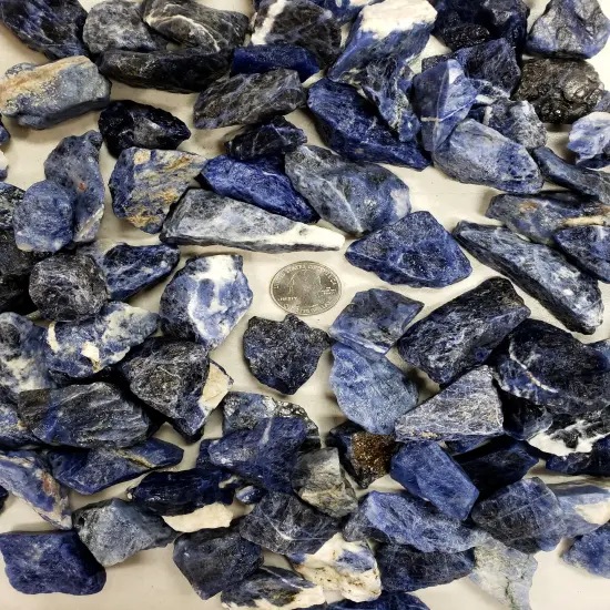 Sodalite Crystals - Rough Stones Bulk {3}