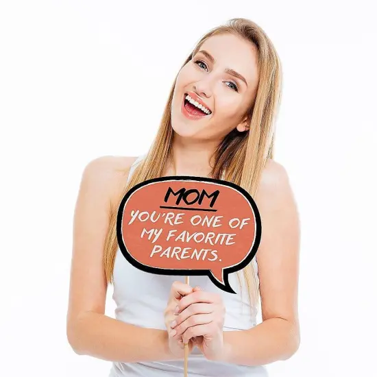 Big Dot of Happiness Funny Best Mom Ever - Mother's Day Photo Booth Props Kit - 10 Piece {3}