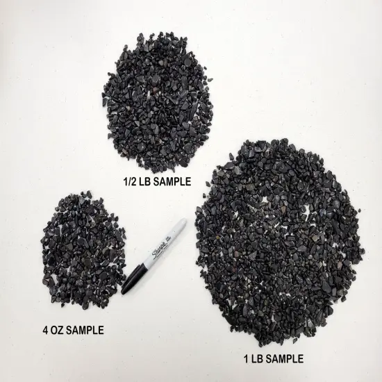Tumbled Black Tourmaline Crystal Chips Bulk {4}