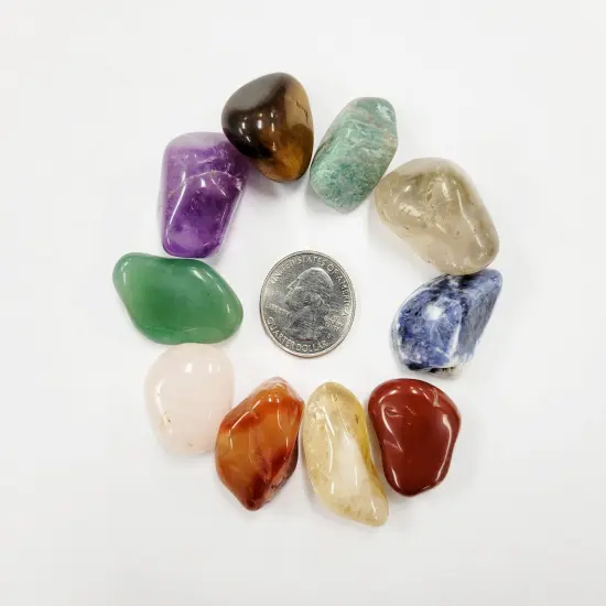 10 PIECE Small Tumbled Crystals Set {4}