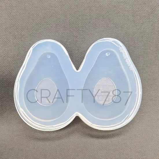 Avocado/Aguacate Dangle Earring Mold(C1) {4}