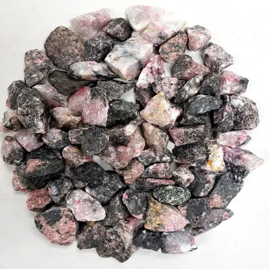 Rhodonite Crystals - Rough Stones Bulk {3}
