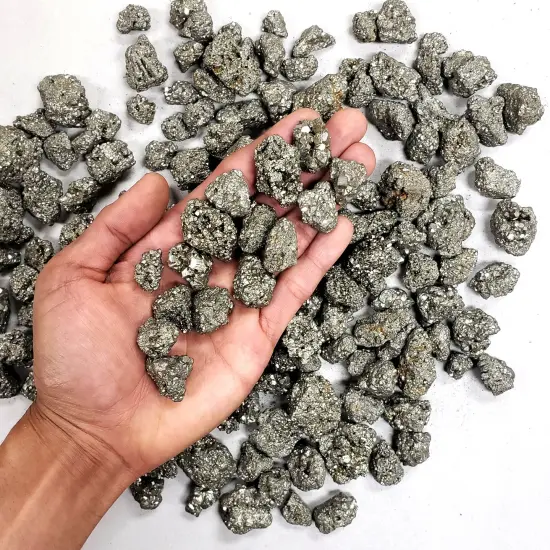 Pyrite Crystal Small Chunks - Rough Stones Bulk {1}