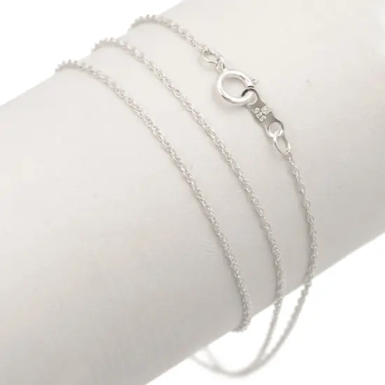 JewelrySupply Rope Chain 20" Long/1mm Thick .925 Sterling Silver {2}