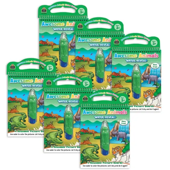 Awesome Animals Water Reveal Book, 6 Sets {1}