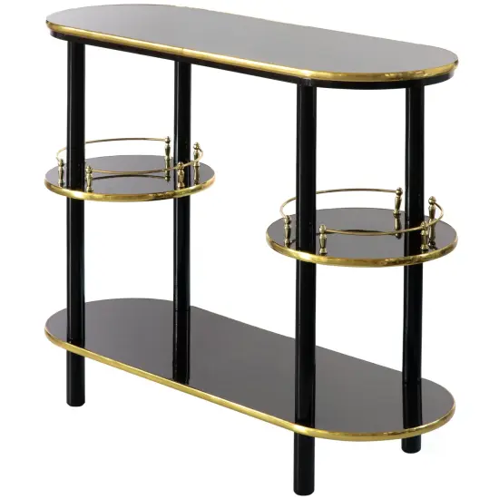 Wooden Console Table Mini Bar Cabinet, Modern Style and Versatile Piece of Furniture that Adapts to Various Roles from Coffee and Tea Haven, Drink Station or a Beer Island in your Kitchen White {11}