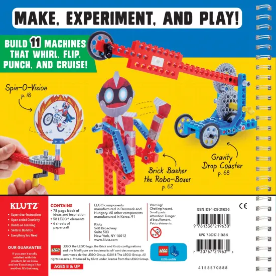 Klutz LEGO(R) Gadgets Book Kit-Build 11 Machines {3}