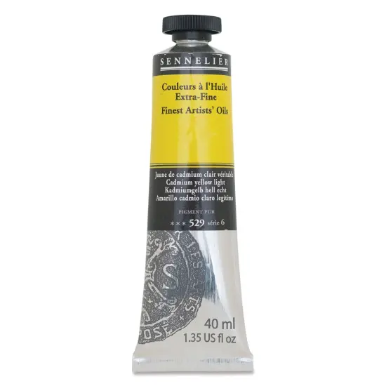 Sennelier Artists' Extra Fine Oil Paint - Cadmium Yellow Light, 40 ml tube {1}