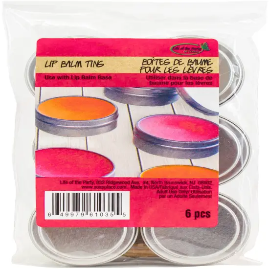 Life Of The Party Lip Balm Tins 6/Pkg {1}