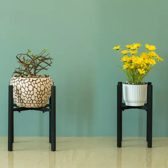 Adjustable Metal Plant Holder, Flower Pot Stand Expands from 9.5- 14.5 Inches {4}