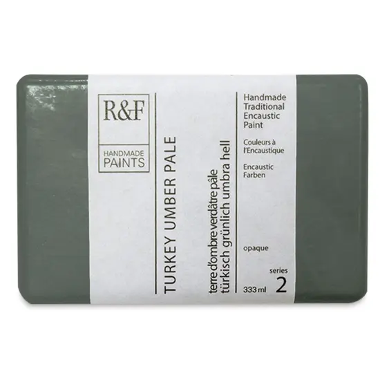 R&F Encaustic Paint Block - Turkey Umber Pale, 333 ml, Block {1}