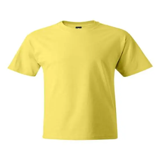 Hanes&reg; Beefy Heavyweight Cotton Short Sleeve Crewneck T-Shirt Yellow {1}