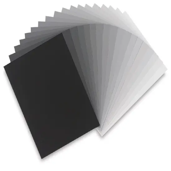 Color-aid Paper Packet - Graduated Greys, 9" x 12" {1}