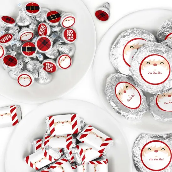 Big Dot of Happiness Jolly Santa Claus - Christmas Party Candy Favor Sticker Kit - 304 Pieces {1}