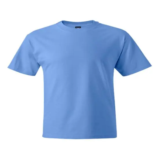 Hanes&reg; Beefy Heavyweight Cotton Short Sleeve Crewneck T-Shirt Carolina Blue {1}