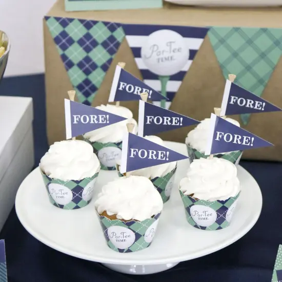 Big Dot of Happiness Par-Tee Time - Golf - DIY Shaped Baby Shower or Birthday Party Cut-Outs - 24 Count {6}