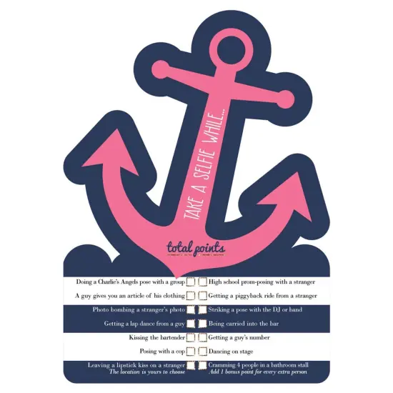 Big Dot of Happiness Last Sail Before the Veil - Selfie Scavenger Hunt Nautical Bridal Shower and Bachelorette Party Game - Set of 12 {3}