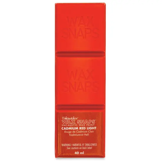 Enkaustikos Wax Snaps Encaustic Paints - Cadmium Red Light, 40 ml cake {1}