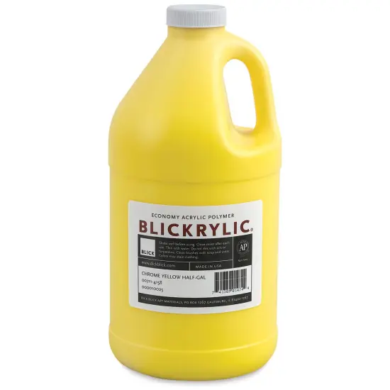 Blickrylic Student Acrylics - Chrome Yellow, Half Gallon {1}
