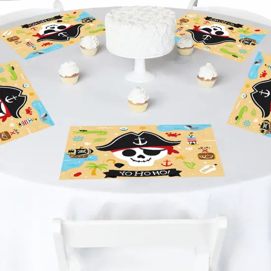 Big Dot of Happiness Pirate Ship Adventures - Paper Skull Birthday Party Coloring Sheets - Activity Placemats - Set of 16 {4}