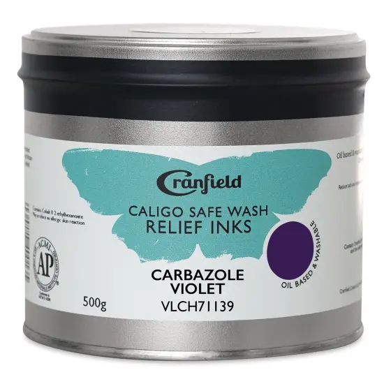 Cranfield Caligo Safe Wash Relief Ink - Carbazole Violet, 500 g {1}