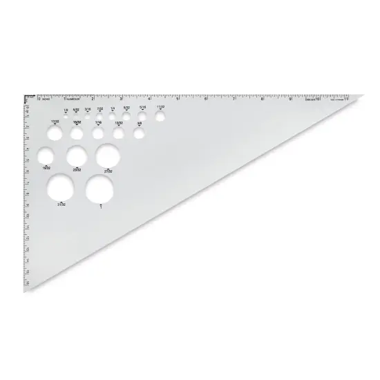 Ludwig Precision Aluminum Triangle - 12", 30-60-90 Degree {2}