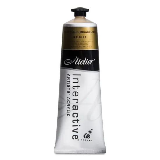 Chroma Atelier Interactive Artists' Acrylics - Pale Gold, 80 ml tube {1}