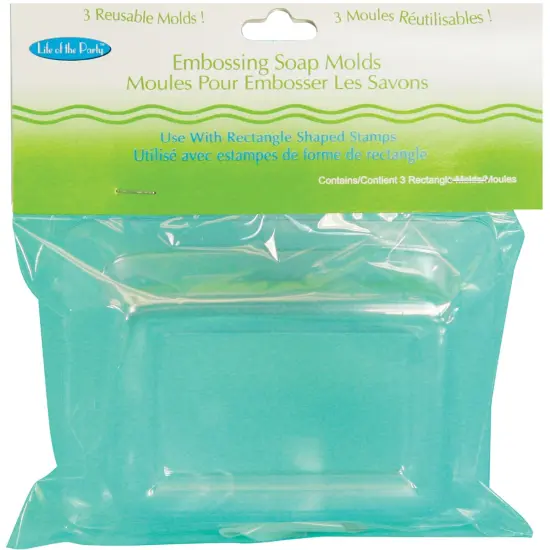 Life Of The Party Soap Embossing Molds 2.375"X2.75" 3/Pkg-Rectangle {1}