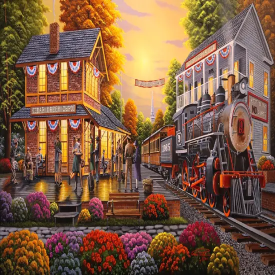 Sunsout Welcome Home Boys 500 pc Jigsaw Puzzle 51325 {1}