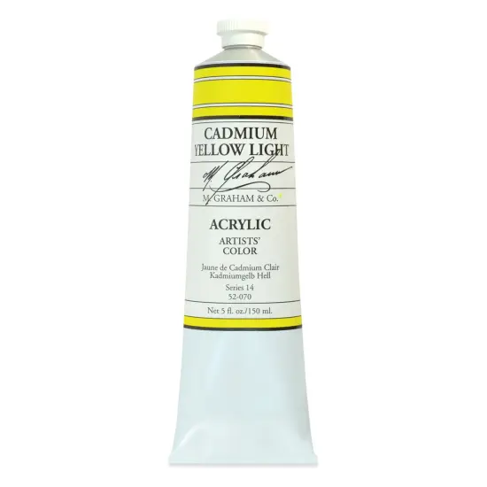 M. Graham Artists' Acrylics - Cadmium Yellow Light, 5 oz Tube {1}