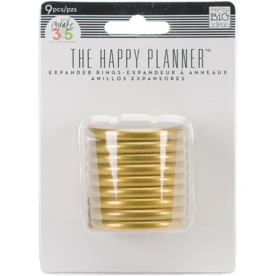 Happy Planner Discs 1.75" 9/Pkg-Gold {1}