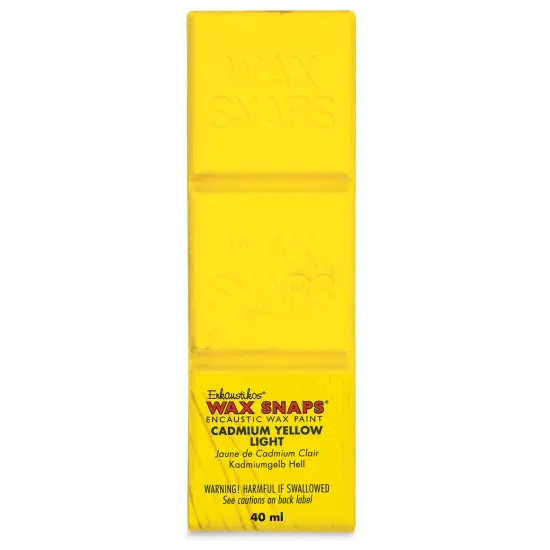 Enkaustikos Wax Snaps Encaustic Paints - Cadmium Yellow Light, 40 ml cake {1}