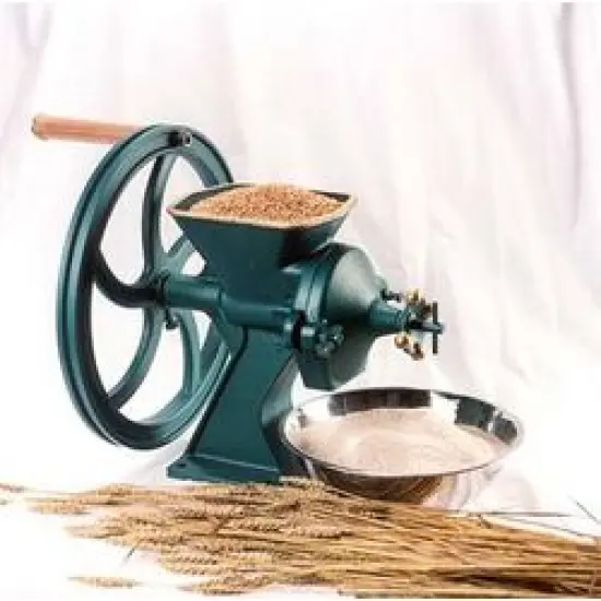 Diamant Hand Grain Mill, Heavy Duty Easy to Use Manual Crank Coarse to Fine Flour Mill for Dry to Oily Grains, Steel and Iron, 56 pounds {7}