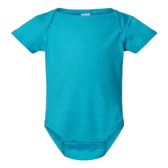 Rabbit Skins&reg; Soft Infant Fine Jersey Bodysuit - 4424 Turquoise {2}